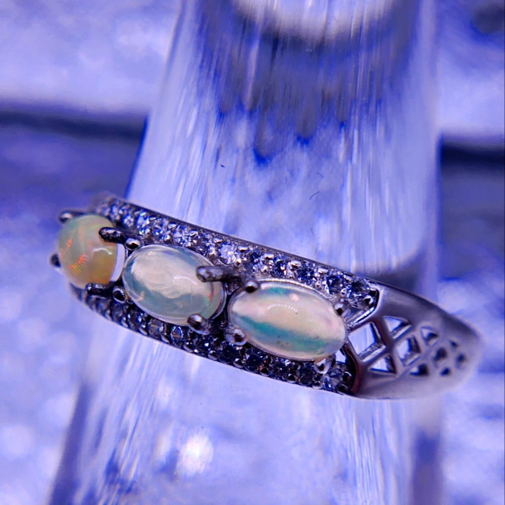 Solid Silver Ethiopian Band Ring - image 1